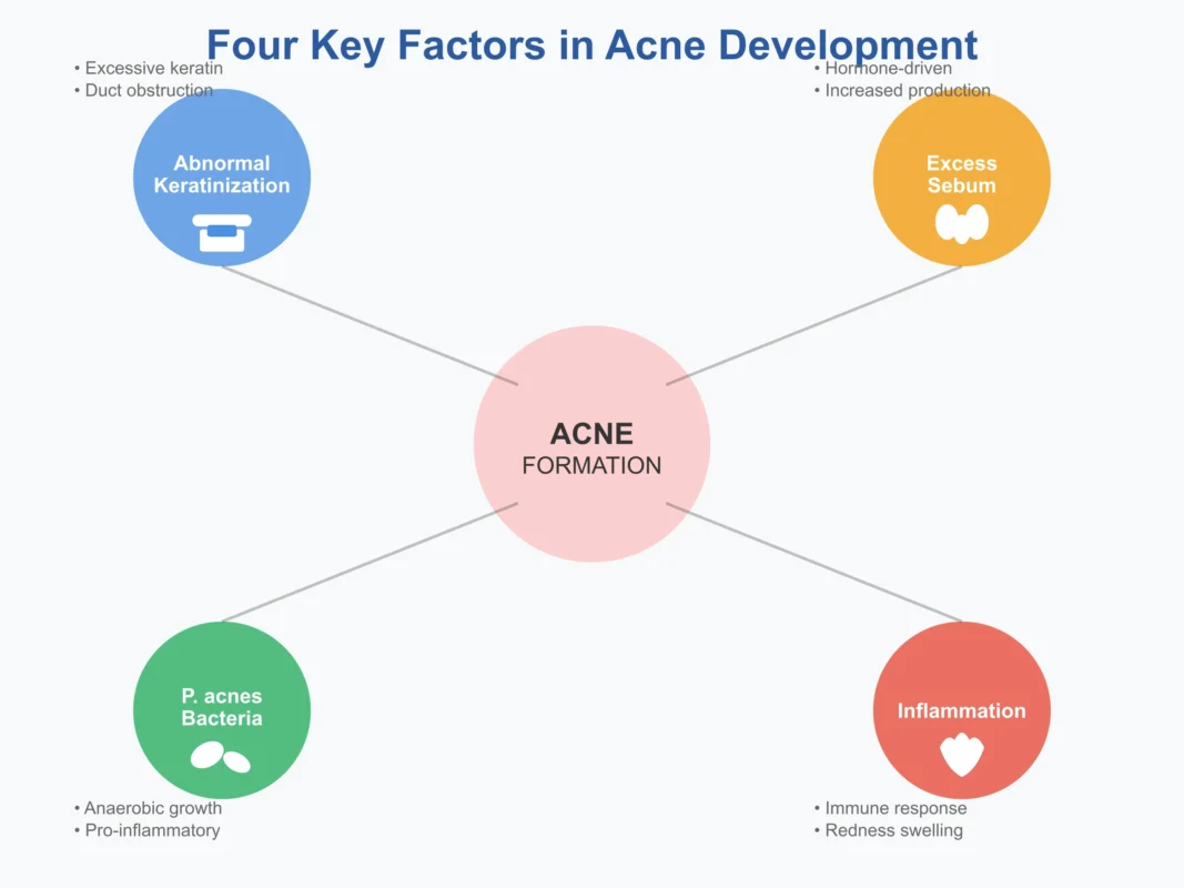 acne vulgaris pathophysiology