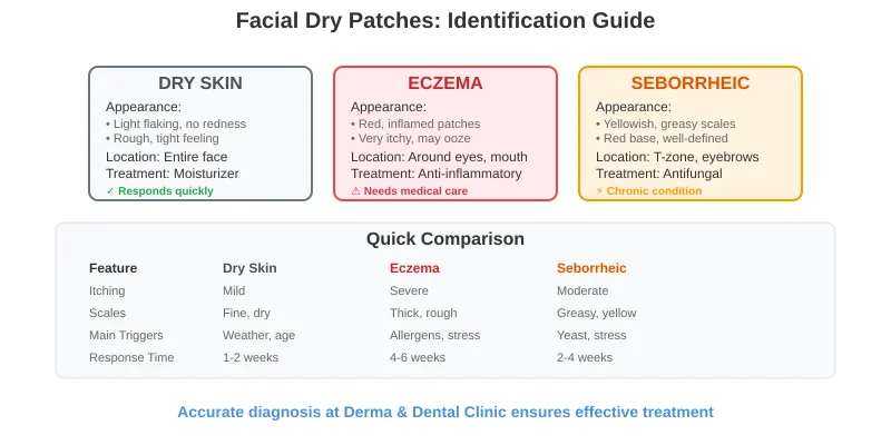 facial conditions comparison