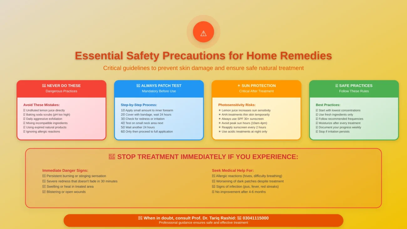 home remedies precautions